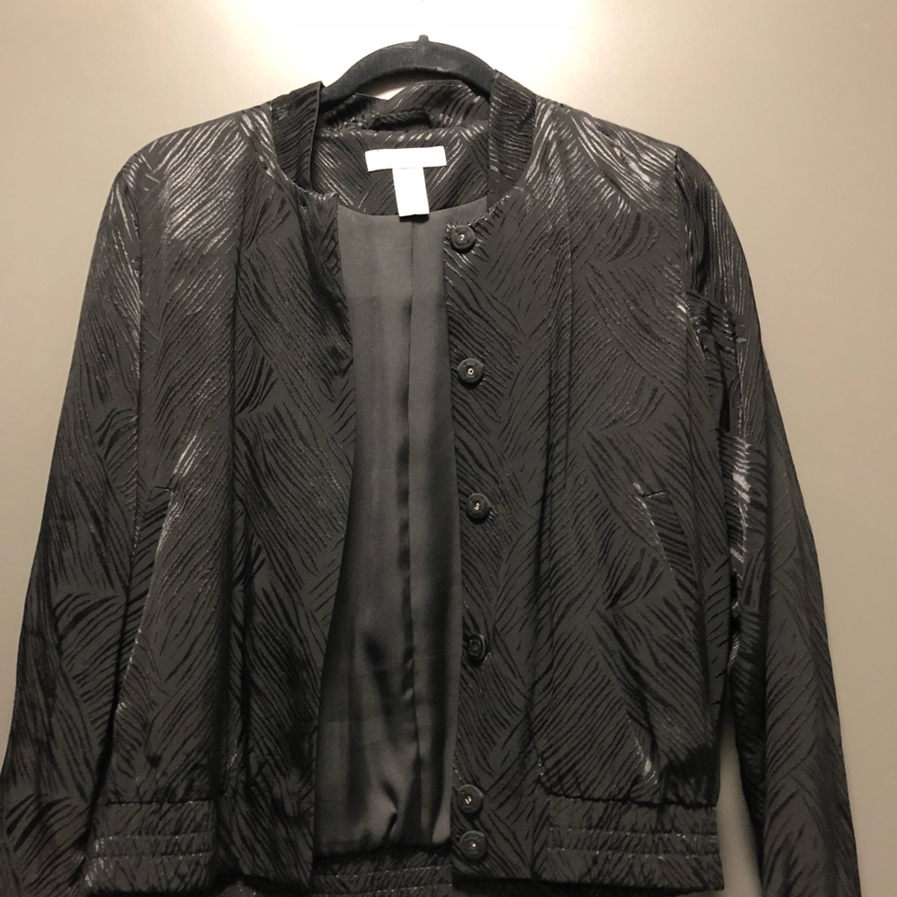Black striped jacket